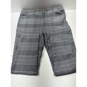 Torrid Women’s Plaid Black White Pants Career Office Siren 16R Academia Gothic